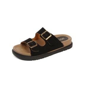 YOTO Mens Casual Sandals 2025 New Thick Soled Double Buckle Retro Comfortable Slippers For Women