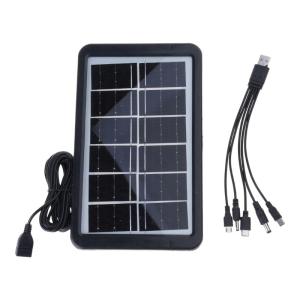 Easy Carry 10W Solar Panel Charging USB Port Monocrystalline Silicon Phone Charging Easy to Carry for Hiking Camping Travel
