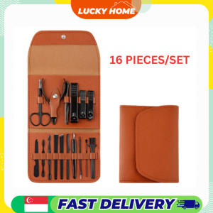 16-in-1 Nail Clippers Set Manicure Pedicure Kit / Hand Foot Facial Care With Portable Case/readystock