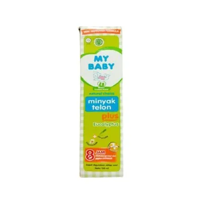 My Baby Minyak Telon Plus Eucalyptus 8 Jam Botol 150 Ml