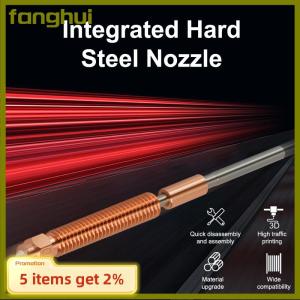 fanghui For Creality K2 Plus Nozzle Quick-Swap Nozzle Kit Hardened Steel Nozzle All-metal High-Flow Printing For Creality 3D Printers