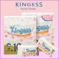 KINGESS Tissue Paper 10 Packs High Quality 4 Layers Facial Tissue. 