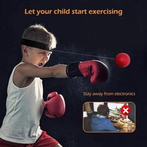 Bóng phản xạ đấm bốc có dây đeo đầu – Dụng cụ tập luyện đỉnh cao cho boxing và thể thao đối kháng