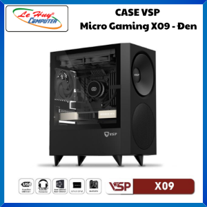 Vỏ Case Máy Tính VSP Micro Gaming X09 - Black/ White - Hàng Chính Hãng