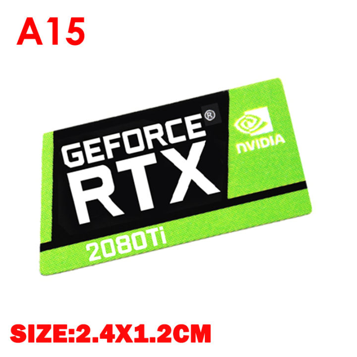 Graphics Card Sticker RTX 2080Ti 2070 2060 TITAN VR GTX 1650 1660Ti ...