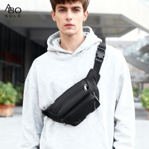 ABOSOLE Fashion Waist Bag Mens Chest Bag Waterproof Sports Bag Large Capacity Casual Bag Messenger Bag Outdoor Fitness Bag Travel Bag Business Bag