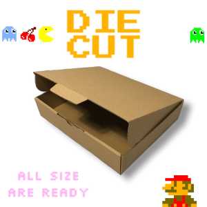 (10 pcs) KARDUS 22X22X7 cm / KARDUS PACKING 22X22 CM / BOX DIE CUT / BOX PIZZA 22X22X7 CM