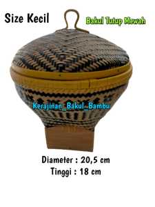 Bakul Bambu /Bakul nasi Bakul Tutup Variant Ukuran Kecil Sedang dan Besar /Bakul Mewah murah boboko