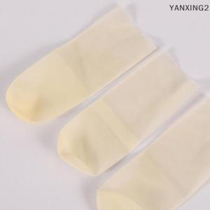 ถุงมือยางหุ้มนิ้วแบบใช้แล้วทิ้ง50ชิ้น แพ็คถุงมือยางกันลื่นป้องกันไฟฟ้าสถิตย์ถุงมือป้องกันปลายนิ้วเครื่องมือทำเล็บ