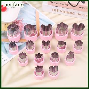 ruyifang Rau cắt nhựa xử lý màu hồng không gỉ trái cây cắt chết công cụ nhà bếp