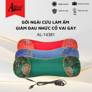 Gối Ngải Cứu Làm Ấm Giảm Đau Nhức Cổ Vai Gáy AL14381