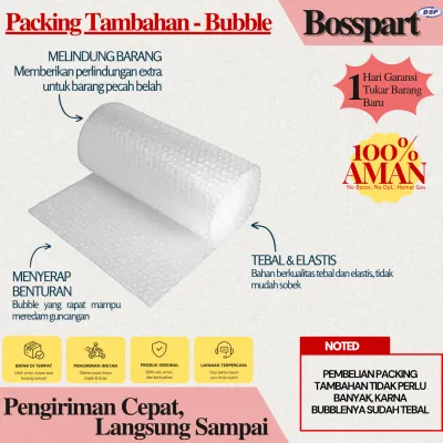 Plastik bubble (bubble wrap) untuk packing tambahan - Putih