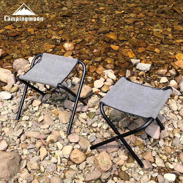 CAMPINGMOON%20Ultralight%20Folding%20Stool%20Chair%20Portable%20Foldable%20Camping%20Seat%20Pack%20with%20Storage%20Bag%20Folding%20Aluminum%20Alloy%20Canvas%20Cotton%20BBQ%20Hiking%20Picnic%20Fishing%20Beach%20Outdoor%20Travel%20Heavy%20Duty%20Original%20Camping%20Moon%20-%20Image%207