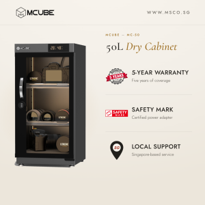 MCUBE 50L Digital Dry Cabinet | Dry Box for Camera & Lens | Humidity Control Storage