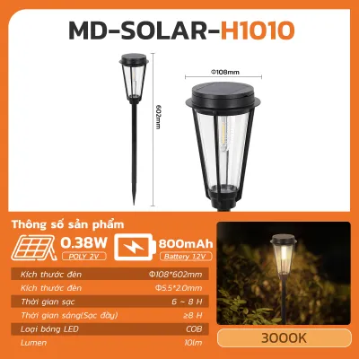 Đèn Led Năng Lượng Mặt Trời Đèn Trang Trí Sân Vườn MODI SOLAR Chống Thấm Nước IP65 Siêu Sáng