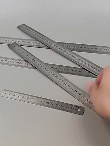 Stainless Steel Ruler 15cm - 30cm | Barangan Berkualiti Reka Bentuk Praktikal Mudah Guna