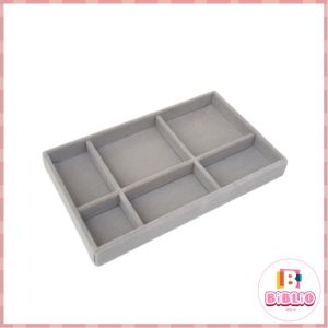 BIBLIO Stackable Jewelry Drawer Organizer Velvet Trays Showcase Holder Storage for Necklace Ring Earring