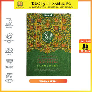 Alquran 30 Juz Lengkap Al Quran Almadrasah Duo Latin Sambung A5 HC Terjemah Latin Dan Tajwid Warna