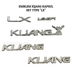 Emblem Kijang Kapsul Type "LX" Full Chrome Harga Sudah 5 PCS