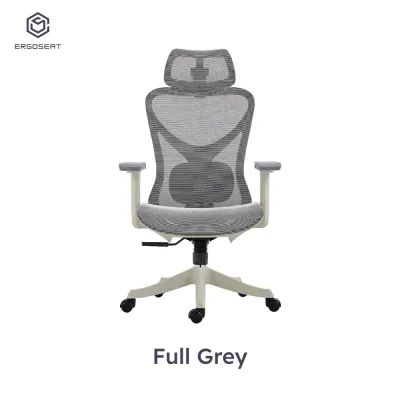Ergoseat - [FREE ASSEMBLY] MESH-X Ergonomic Office Chair | High Back Mesh Chair with Lumbar Support & Adjustable Armrest With 2 Years Warranty