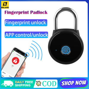 Boland Fingerprint Padlock Waterproof Smart Bluetooth Electronic Password Lock Luggage Bag Gym Cabinet Lock