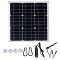 (Dikirim Dari Jakarta)Kit Panel Surya Portabel 100W Kit Pengisi Daya USB DC Ganda dengan Pengontrol Tenaga Surya sel surya panel. 