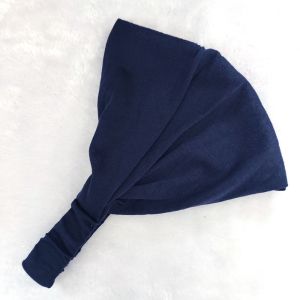 IFFINE Versatile Wide Headband Polyester Anti-Slip Soft Sweatband Lightweight Universal Stretch Hair Band Yoga