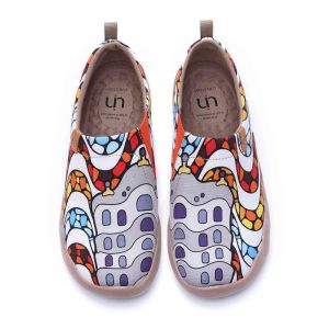 UIN Toledo I Womens Flat Shoes Slip Ons Walking Loafer Art Travel Shoes-LA PEDRERA