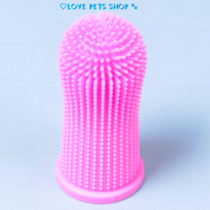 Bàn chải đánh răng cho Chó Mèo 360 độ bằng chất liệu silicon mềm mại - Love Pets Shop