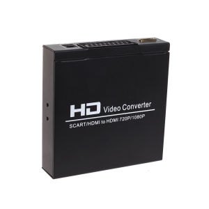 SCART to HDMI-Compatible Converter Coaxia Audio Video Converter HD Video Converter For HDTV DVD Game Console Set-BOX Player