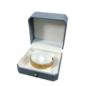 DOWNA Nhung Hộp đựng trang sức Thanh lịch Hình bát giác Hộp đựng vòng cổ và vòng tay Sáng tạo Hộp trưng bày