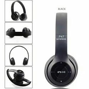 Promo Headset Bluetooth P47 Power Bass Wireless Stereo Music Telephone Gaming Daily With Mic