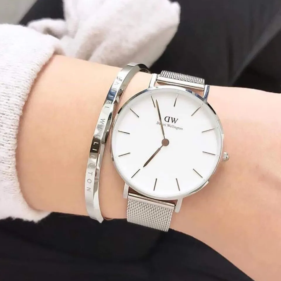 Daniel Wellington DW00100164 Petite 32 Sterling Quartz Analog Mineral Glass Stainless Steel Case Strap Woman s Watch Lazada