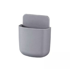[SG SELLER] 1Pc Wall Mounted Kitchen Storage Box Remote Control Storage Organizer Case For Air Conditioner TV Mobile Phone Plug Holder Stand Rack