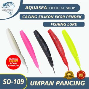 AQUASEA -  Umpan SO-109  5pcs/pack 10cm Umpan Soft Cacing Softworm Pancing Lifelike Lunak Locust Fishing Lure