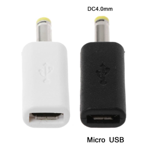 Universal Micro USB to for DC 4.0x1.7mm Power Plug Connector Charging Adapter for Gaming Device Portable Converter Plug