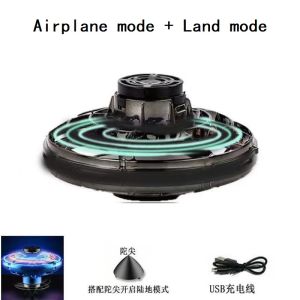 ECILY Flying Helicopter Spinner Fingertip Upgrade Flight Gyro Flyorb Hover Ball Mini Drone Aircraft Toy LED UFO Type Toy Kid Gift