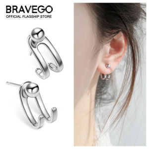 Bravego 1 Cặp Khuyên Tai Móc Cá Tính Bông Tai Thời Trang Nữ