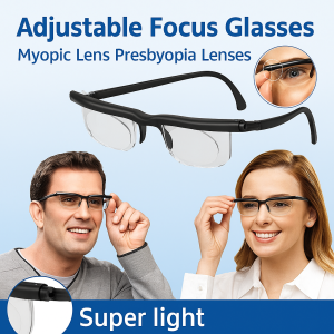 Adjustable Focus Glasses Myopic Lens Presbyopia Lenses Myopia Magnifying Reading Glasses Variable Presbyopic Glasses