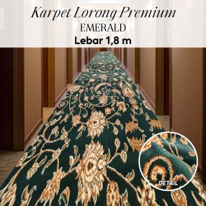 Karpet Lorong Corridor Carpet Floor Mat Red 1.8 x 1 M Karpet Permadani Permadani