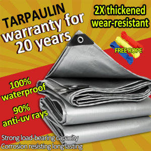 Trapal waterproof makapal portable tarpaulin PE tolda trapal canopy outdoor rain cover multiple sizes