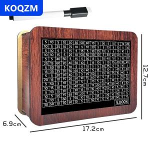 [COD] KOQZM Bằng Gỗ Tiền Tiết Kiệm Hộp Tiền Lưu Trữ Ngân Hàng Với Tiết Kiệm Tiền Mục tiêu Truy Cập Tái Sử Dụng Handmade Con Heo Đất Ngân Hàng Đồng Xu Khay Lưu Trữ Trường Hợp