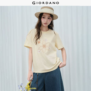 Giordano Women Women Pure Cotton T-Shirt Free Shipping 18326711