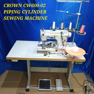 MACHINE/CROWN CW600-02 PIPING CYLINDER SEWING MACHNE MODEL:CW600-02