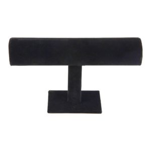 Velvet Watch T-Rack Stand Jewelry Storage Black Bracelet Chain Bracelet Stand Elegant Organizer