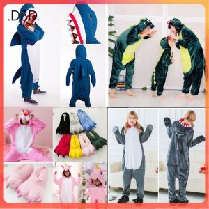 D8D พร้อมส่ง ชุดมาสคอต ก๊อตซิล่า ไดโนเสาร์ ฉลาม ชุดสัตว์ ชุดนอนหนานุ่มรับหน้าหนาว