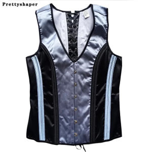 Mens Tight Abdomen Corset Slimming Waist Bones Shaping Vest Stomach Belly Control Vintage Waistcoat Elegant Medieval Corset