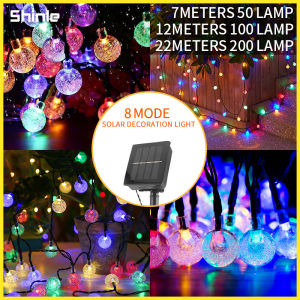 Solar fairy Lights 8 mode Outdoor waterproof decorative Colorfully light for christams garden tree wedding party Tent Lights