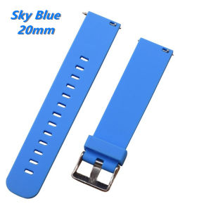 Aroma Universal Smartwatch Replacement Silicone Belt Strap Metal Lock