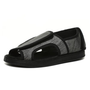 Women Diabetes Sandals Middle And Old People Widen Adjustable Sandal Feet Swelling Wide Fat Thumb Deformation Diabetes Widen Cloth Shoes Comfortable shoes YCLIHAO